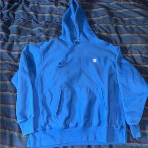 Champion Men's Hoodie in Vibrant Blue